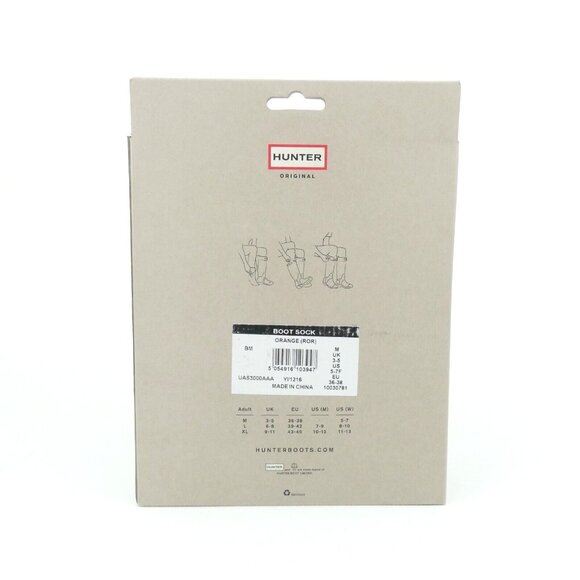 Hunter Original Orange Medium Tall Boot Socks NWT - Picture 2 of 3